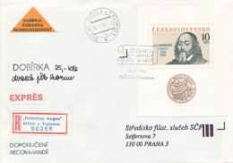 I2456 - Czechoslovakia (1992) Vlcice U Trutnova: Jan Amos Comenius "Didactica Magna" (occasional Label Recommended) - Covers & Documents