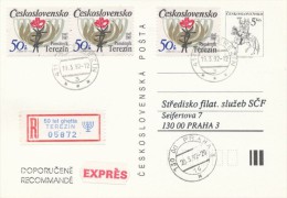 I2458 - Czechoslovakia (1992) Terezin: 50 Years Old Ghetto Theresienstadt (occasional Label Recommended) - Covers & Documents