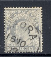 INDIA, Postmark ´JAORA´ On Edward VII Stamp - 1858-79 Kolonie Van De Kroon