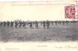 MALZEVILLE Revue Du 20e Corps D'Armée Passée Par Le Général Bailloud, Le 31 Mai 1906 -défilé Des Cyclistes- TB - Maxeville