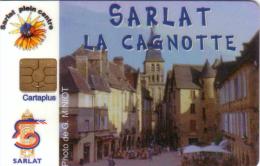 CARTE A PUCE CHIP CARD SARLAT LA CAGNOTTE (DORDOGNE) PERIGORD NOIR UT - Cartes De Salon Et Démonstration