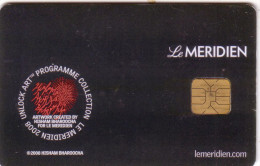 FRANCE CARTE A PUCE CHIP CARD LE MERIDIEN ARTWORK 2008 CLE HOTEL KEY UT - Clés D'hôtel