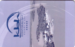 GRECE GREECE CARTE A PUCE CHIP CARD CLE HOTEL KEY KLOH KONTOKALI BAY UT - Hotelzugangskarten