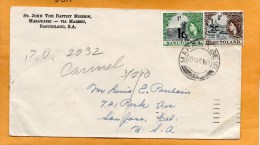 Basutoland 1961 Cover Mailed To USA - 1933-1964 Colonie Britannique