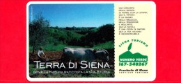 VIACARD - Pubblicitarie - Terra Di Siena - Aratura  - Tessera N. 315 - 50.000 - Pub - 06.1998 - Autres & Non Classés