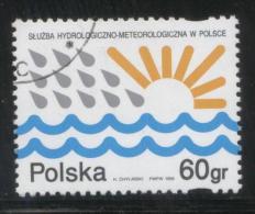 POLAND 1995 HYDROLOGICAL METEOROLOGY SERVICES IN POLAND USED WEATHER FORECASTING SCIENCE HYDROLOGY Fi 3371 - Oblitérés