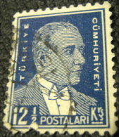 Turkey 1931 Kemal Ataturk 12.5k - Used - Used Stamps