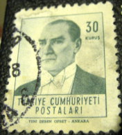 Turkey 1961 Kemal Ataturk 30k - Used - Oblitérés