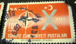 Turkey 1962 The 10th Anniversary Of The Turkish Admission To NATO 105k - Used - Used Stamps