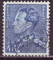 Belgio, 1936/51 - 4f King Leopold III - Nr.305 Usato° - 1934-1935 Leopoldo III