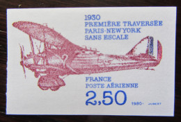 1980 Y&T PA #53 Cinquantenaire De La Premiere Traversee Paris-NY Non Dentelé (imperforate) Neuf** (MNH) Cat: 84euros++ - 1960-.... Postfris