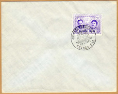 Enveloppe Cover Brief 1013 écrivain Expositon Bruxelles Journée Française - Storia Postale
