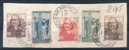 SAN MARINO  1924 --- 75° Ritirata Di Garibaldi SU FRAM. --- Complete  US. / VF - Used Stamps