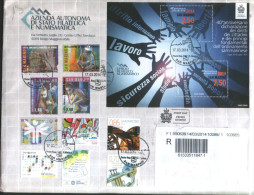 San Marino 2014 Busta FDC Con Emissioni 40 ONU Dichiarazione Diritti - Europa - Pesca Sportiva Etc Complete Set VFU - Oblitérés