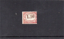 B - 1925 San Marino - L:10 - Timbres-taxe