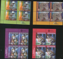 San Marino 2014 Lotta Contro La Violenza Di Genere 4v In Splendide Quartine Complete Set ** MNH - Unused Stamps