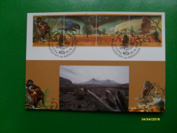 1993 Environment Climate MAXIMUM Card  Animali  Uccelli 4 Valori Se Tenant - Lettres & Documents