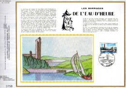 Feuillet Tirage Limité CEF 299 175 2012 Barrages De L'eau D'Heure - 1981-1990