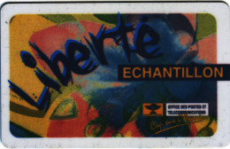 R *carte LIBERTE "ECHANTILLON"  OPT NOUVELLE CALEDONIE Utilisée Et état TTB  N°00110300100984 - Nieuw-Caledonië