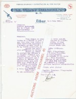 Carta 1951 EIBAR - "EL TRUST EIBARRES" - Fabrica De Armas Y Exportacion Al Por Mayor - España