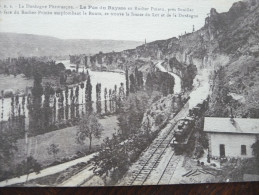 CPA Le Pas De Raysse. Dordogne.. La Dordogne Pittoresque. Train Locomotive Gare - Autres & Non Classés