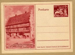 Carte Entier Postal Deutsches Reich Hanau - Hanau