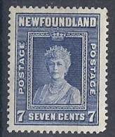 140012029  NEWFOULAND (TERRANOVA)  YVERT    Nº  222B  D 12 1/2  */MH - 1908-1947