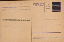Deutschland/ French Zone - Postal Stationery Postcard Unused-PB 808 - Autres & Non Classés