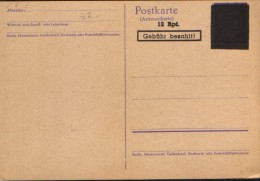 Deutschland/ French Zone - Postal Stationery Postcard Unused- PH 825 - Autres & Non Classés