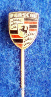 PORCHE , VINTAGE ENAMELED PIN - Porsche