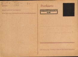Deutschland/ French Zone - Postal Stationery Postcard Unused- PD 805,signed Brunkhorst - 2/scans - Andere & Zonder Classificatie