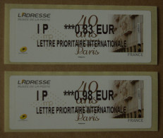 Lis01 Vignettes LISA IP 0.83,  IP 0.98 : L'Adresse (Musée De La Poste) 40 Ans - 2010-... Illustrated Franking Labels