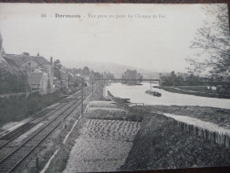 CPA Dormans . Marne. Vue Prise Du Pont De Chemin De Fer - Dormans