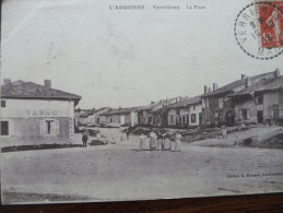 CPA Verrières. Marne.La Place. Tabac. L'Argonne. - Autres & Non Classés