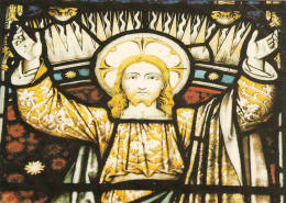 1960 CIRCA PANEL OF WEST WINDOW ST MARGARET'S CHURCH LEWKNOR OXFORDSHIRE - Sonstige & Ohne Zuordnung