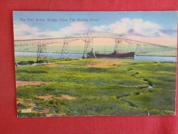 Port Arthur Bridge Over The Neches River  1953 Cancel  Ref 1291 - Andere & Zonder Classificatie