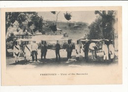 Freetown View Of The Barracks Cpa Bon état - Sierra Leone