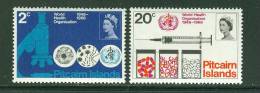 Pitcairn Islands   World Health Organisation   Set   SC# 95-96 MNH** - WGO