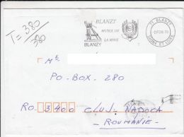 BLANZY, MINING MUSEUM, SPECIAL METERMARK ON COVER, 1999, FRANCE - Brieven En Documenten