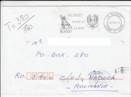 BLANZY, MINING MUSEUM, SPECIAL METERMARK ON COVER, 1999, FRANCE - Cartas & Documentos