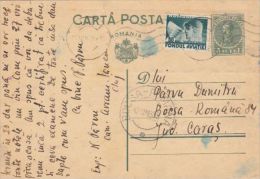 AVIATION STAMP, KING CHARLES 2ND, PC STATIONERY, ENTIER POSTAL, 1939, ROMANIA - Briefe U. Dokumente