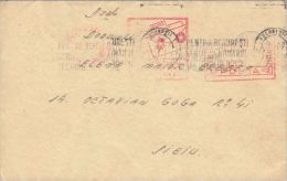 POSTAL SERVICE METERMARK, MACHINE STAMPS ON COVER, 1947, ROMANIA - Lettres & Documents