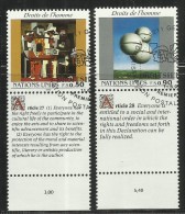 UNITED NATIONS GENEVE GINEVRA GENEVA SVIZZERA ONU - UN - UNO 1993 HUMAN RIGHTS DIRITTI DELL´UOMO USED - Used Stamps