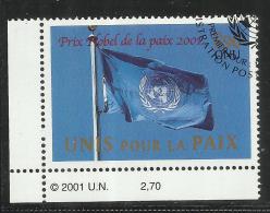 UNITED NATIONS GENEVE GINEVRA GENEVA SVIZZERA ONU - UN - UNO 2001 NOBEL PRIZE MNH - Used Stamps