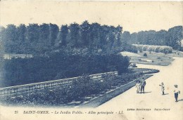 NORD PAS DE CALAIS - 62 - PAS DE CALAIS - SAINT OMER - Le  Jardin Public - Allée Principale - Saint Omer