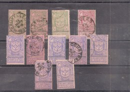 BELGIQUE 1894 Lot De Timbres Oblitérés    (ref 1319 ) - 1894-1896 Ausstellungen