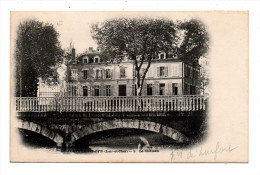 La Ferte Saint Cyr En 1900 Vue Sur La Facade Du Chateau Avec Le Pont Canton Neung Sur Beuvron - Neung Sur Beuvron