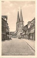 GERMANIA - SACHSEN ANHALT-- QUEDLINBURG - HARZ  - Polkenstr. Mit Nilkolaikirche - Quedlinburg