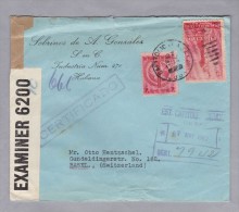Kuba CUBA 1942-05-27 Zensur R-Brief Nach Basel - Cartas & Documentos
