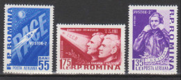 Roumanie N° PA 146 - 148 ***  Youri Gagarine Et Guerman Stepanovich Titov - Vostok II  - 1961 - Ongebruikt